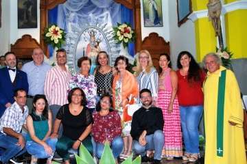 La Virgen de las Nieves estrena himno en el 75 aniversario de la Parroquia de Lomo Magullo (Foto TA)